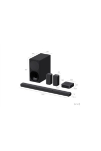 Sony HT-S40R Černá 5.1 kanály/kanálů 600 W Obrázok pre Sony HT-S40R Černá 5.1 kanály/kanálů 600 W