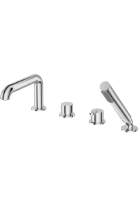 Obrázok pre 4-hole bath mixer with shower set