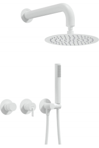 Obrázok pre Concealed shower set with overhead shower - with horizontal mixer