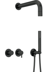 Obrázok pre Concealed shower set with hand shower - with horizontal mixer