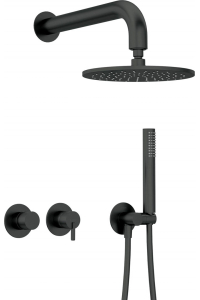 Obrázok pre Concealed shower set with overhead shower - with horizontal mixer