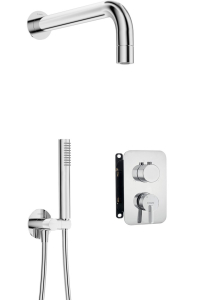 Obrázok pre Concealed shower set with mixer BOX - with hand shower