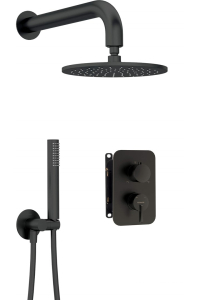 Obrázok pre Concealed shower set with mixer box - with overhead shower