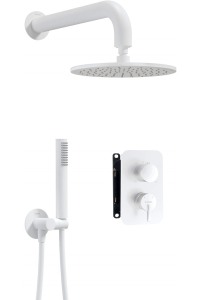 Obrázok pre Concealed shower set with mixer box - with overhead shower