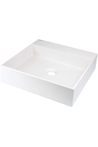 Granite countertop washbasin with space for a tap - 400x400 mm Obrázok pre Granite countertop washbasin with space for a tap - 400x400 mm