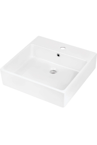 Ceramic countertop/wall washbasin with space for a tap - 50x50 cm Obrázok pre Ceramic countertop/wall washbasin with space for a tap - 50x50 cm