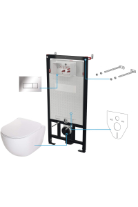 Obrázok pre 6-in-1 concealed toilet set