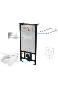 Obrázok pre 6-in-1 concealed toilet set