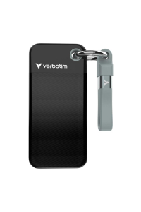 Verbatim Pocket SSD 2 TB USB typu C 3.2 Gen 2 (3.1 Gen 2) Černá, Šedá Obrázok pre Verbatim Pocket SSD 2 TB USB typu C 3.2 Gen 2 (3.1 Gen 2) Černá, Šedá