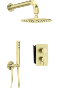 Concealed shower set with mixer box - with overhead shower Obrázok pre Concealed shower set with mixer box - with overhead shower
