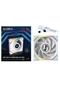 Lian Li UNI FAN SL Wireless LCD 120 Reverse Blade Počítačová skříň Ventilátor 12 cm Bílá 1 kusů Obrázok pre Lian Li UNI FAN SL Wireless LCD 120 Reverse Blade Počítačová skříň Ventilátor 12 cm Bílá 1 kusů