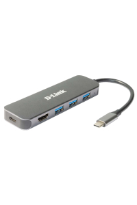D-Link DUB-2333 dokovací stanice/replikátor portů Kabel USB typu C Šedá Obrázok pre D-Link DUB-2333 dokovací stanice/replikátor portů Kabel USB typu C Šedá
