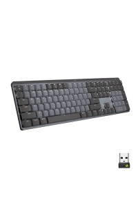 Logitech MX Mechanical klávesnice Kancelář RF bezdrátové + Bluetooth QWERTZ Německý Grafit Obrázok pre Logitech MX Mechanical klávesnice Kancelář RF bezdrátové + Bluetooth QWERTZ Německý Grafit