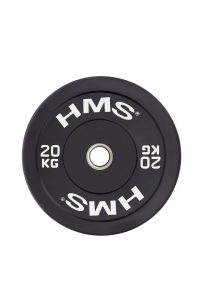Olympijský nárazník 20 kg černý HMS BBR20 Obrázok pre Olympijský nárazník 20 kg černý HMS BBR20