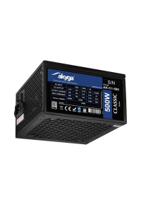 Akyga AK-C1-500 napájecí zdroj 468 W 24-pin ATX ATX Černá Obrázok pre Akyga AK-C1-500 napájecí zdroj 468 W 24-pin ATX ATX Černá
