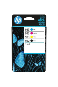 HP Čtyřbalení originálních inkoustů – černá 932, azurová/purpurová/žlutá 933 Obrázok pre HP Čtyřbalení originálních inkoustů – černá 932, azurová/purpurová/žlutá 933