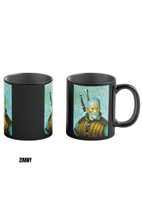 Hrnek pro odhalení tepla Good Loot Zaklínač 3 Game Art Chronicles - Geralt & Vincent van Gogh 450 ml Černá Obrázok pre Hrnek pro odhalení tepla Good Loot Zaklínač 3 Game Art Chronicles - Geralt & Vincent van Gogh 450 ml Černá