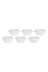 Obrázok pre Set of 6 Terrine Soup Bowls - White, 12.5 cm