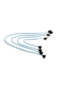 Supermicro 4 x Round SATA kabel 0,56 m Černá, Modrá, Bílá Obrázok pre Supermicro 4 x Round SATA kabel 0,56 m Černá, Modrá, Bílá