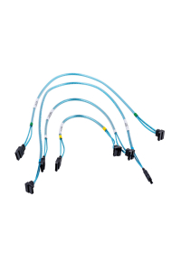 Obrázok pre Supermicro 4 x Round SATA kabel 0,56 m Černá, Modrá, Bílá