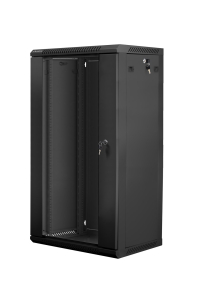 Lanberg WF01-6422-10B rack 22U Nástěnný regál Černá Obrázok pre Lanberg WF01-6422-10B rack 22U Nástěnný regál Černá