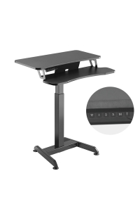 Obrázok pre Maclean MC-835 Portable Desk Electric Height Adjustable 72 -122cm max. 37 kg Control Panel Sit Stand Work Station