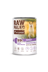 Obrázok pre VETEXPERT Raw Paleo Duoprotein Duck & Boar Adult - vlhké krmivo pro psy - 400g