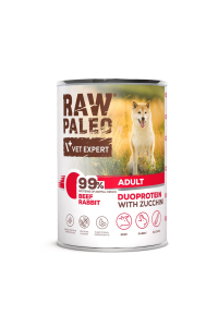 Obrázok pre VETEXPERT Raw Paleo Duoprotein Beef & Rabbit Adult - vlhké krmivo pro psy - 400g