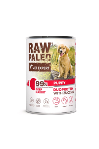VETEXPERT Raw Paleo Duoprotein Beef & Rabbit Puppy - vlhké krmivo pro psy - 400g Obrázok pre VETEXPERT Raw Paleo Duoprotein Beef & Rabbit Puppy - vlhké krmivo pro psy - 400g