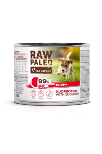 VETEXPERT Raw Paleo Duoprotein Beef & Rabbit Puppy - vlhké krmivo pro psy - 200g Obrázok pre VETEXPERT Raw Paleo Duoprotein Beef & Rabbit Puppy - vlhké krmivo pro psy - 200g