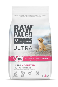 Obrázok pre VETEXPERT Raw Paleo Ultra Pork Medium & Large Puppy - suché krmivo pro psy - 2kg