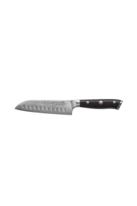 Kohersen Elegance Ebony Wood Nůž Santoku z damaškové oceli 12,7 cm Obrázok pre Kohersen Elegance Ebony Wood Nůž Santoku z damaškové oceli 12,7 cm