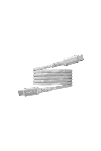 Havit CB6297 - Magnetický kabel USB typ C na USB typ C, 1 m (bílý) Obrázok pre Havit CB6297 - Magnetický kabel USB typ C na USB typ C, 1 m (bílý)