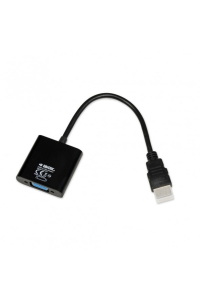 iBox IAHV01 adaptér k video kabelům HDMI Typ A (standardní) VGA (D-Sub) Černá Obrázok pre iBox IAHV01 adaptér k video kabelům HDMI Typ A (standardní) VGA (D-Sub) Černá