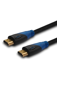 Savio CL-49 HDMI kabel 5 m HDMI Typ A (standardní) Černá, Modrá Obrázok pre Savio CL-49 HDMI kabel 5 m HDMI Typ A (standardní) Černá, Modrá