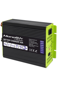 Obrázok pre Qoltec 51919 Chytrá nabíječka Monolith pro LiFePO4 AGM GEL SLA baterie | 90A | 12V | Rychlé nabíjení