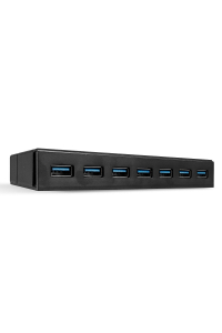 Lindy 43228 rozbočovač rozhraní USB 3.2 Gen 1 (3.1 Gen 1) Type-A 5000 Mbit/s Černá Obrázok pre Lindy 43228 rozbočovač rozhraní USB 3.2 Gen 1 (3.1 Gen 1) Type-A 5000 Mbit/s Černá