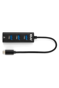 CLUB3D CSV-1549 rozbočovač rozhraní USB typu C 5000 Mbit/s Černá Obrázok pre CLUB3D CSV-1549 rozbočovač rozhraní USB typu C 5000 Mbit/s Černá