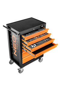 Obrázok pre Workshop cabinet, 7 drawers + 129 tools