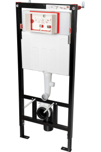 Concealed frame for wall-hung toilets with odour/condensate extraction Obrázok pre Concealed frame for wall-hung toilets with odour/condensate extraction