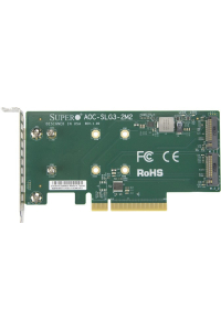 Obrázok pre Supermicro LP, PCIe3 x8, Dual port NVMe M.2 carrier