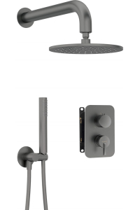 Obrázok pre Concealed shower set with mixer box - with overhead shower