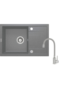 Obrázok pre Granite sink with 1-bowl faucet with drainer