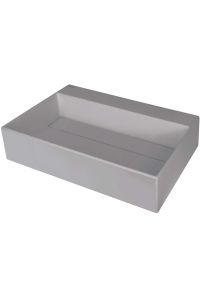 Granite countertop washbasin with a place for a tap - with a grille Obrázok pre Granite countertop washbasin with a place for a tap - with a grille