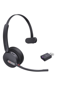 Yealink WH64 Hybrid Mono Teams Sluchátka s mikrofonem Bezdrátový Přes hlavu Kancelář / call centrum Micro-USB Bluetooth Černá Obrázok pre Yealink WH64 Hybrid Mono Teams Sluchátka s mikrofonem Bezdrátový Přes hlavu Kancelář / call centrum Micro-USB Bluetooth Černá