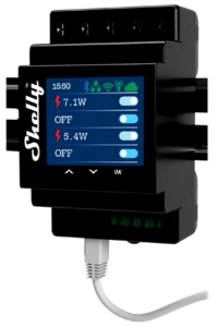 Shelly PRO 4PM 4-kanálový ovladač s měřením energie Obrázok pre Shelly PRO 4PM 4-kanálový ovladač s měřením energie