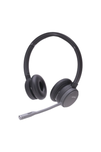 Obrázok pre AGFEO Infinity Sluchátka s mikrofonem Bezdrátový Přes hlavu Kancelář / call centrum Bluetooth Černá