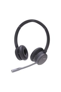 AGFEO Infinity Sluchátka s mikrofonem Bezdrátový Přes hlavu Kancelář / call centrum Bluetooth Černá Obrázok pre AGFEO Infinity Sluchátka s mikrofonem Bezdrátový Přes hlavu Kancelář / call centrum Bluetooth Černá