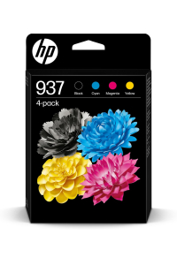 HP Čtyřbalení originálních inkoustových kazet 937 CMYK Obrázok pre HP Čtyřbalení originálních inkoustových kazet 937 CMYK