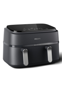 Philips 3000 series NA351/00 fritovací hrnec Dvojitý 9 l Samostatné 2750 W Horkovzdušná fritéza Černá, Stříbrná Obrázok pre Philips 3000 series NA351/00 fritovací hrnec Dvojitý 9 l Samostatné 2750 W Horkovzdušná fritéza Černá, Stříbrná